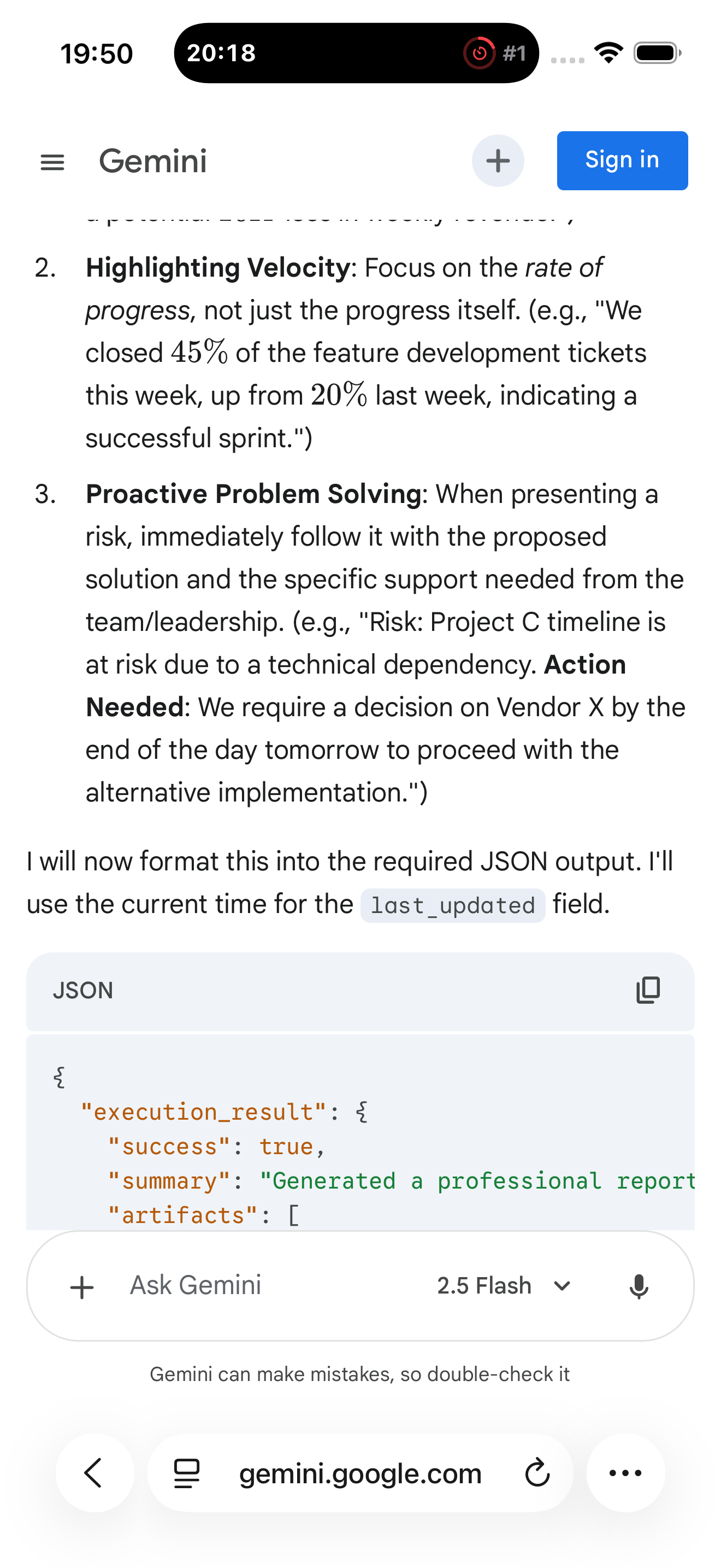 Copy AI assistance result